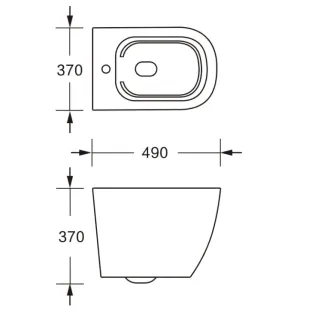 Унитаз подвесной Ceruttispa Sella Aria Tornado CT9532 безободковый белый мрамор матовый